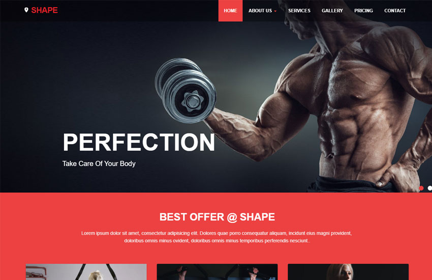 Gym Website
